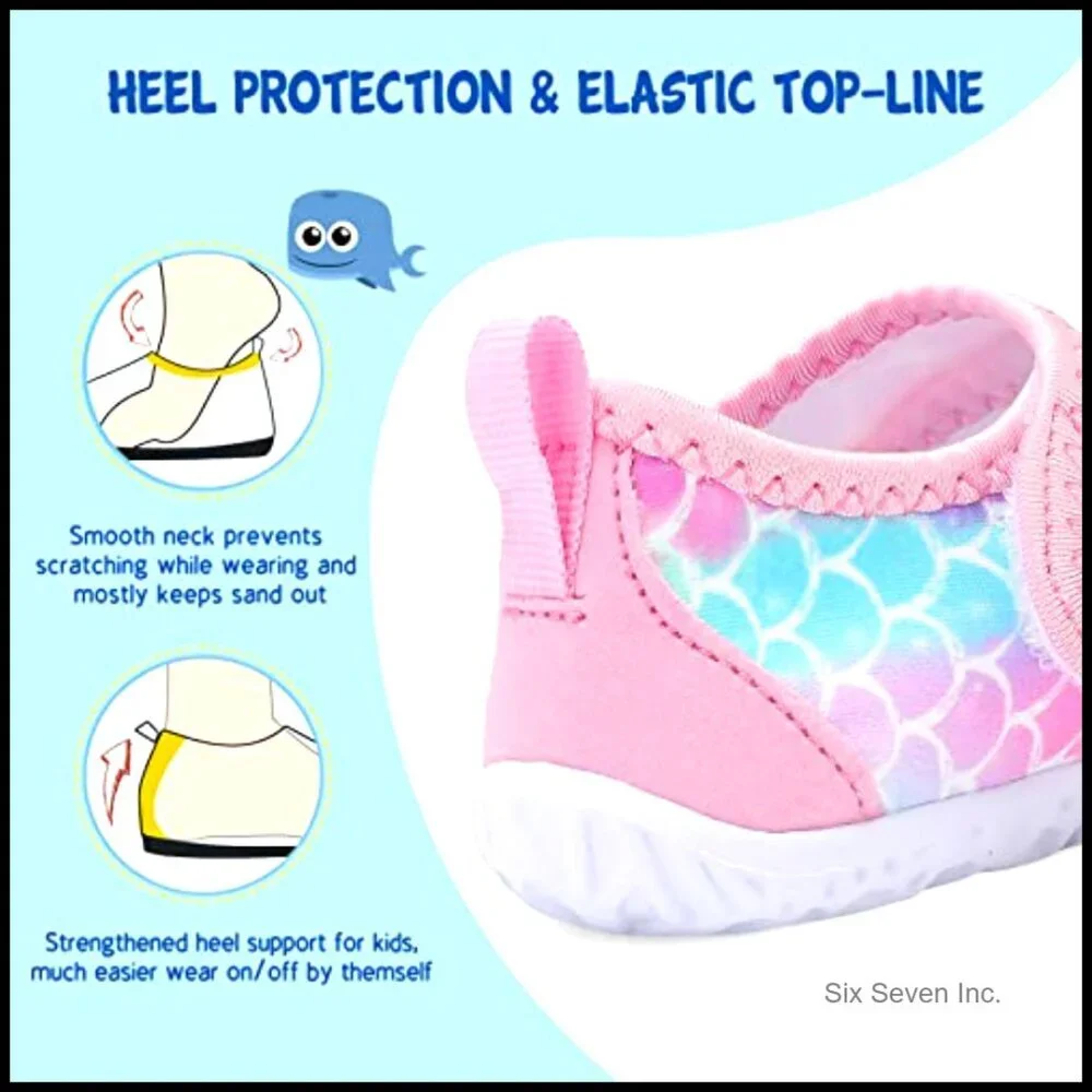 Quick Dry Water Shoes Breathable Athletic Toddler Beach Play Shoes Size 9